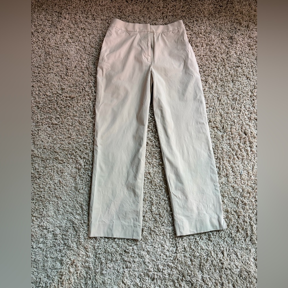 Talbots Women's Cream Beige Ankle Pants